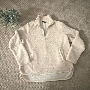 Banana Republic Sherpa Fleece Half-Zip Pullover – M